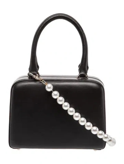 Pre-owned Simone Rocha Leather Top Handle Bag In Black