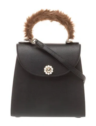 Pre-owned Simone Rocha Leather Top Handle Bag In Black