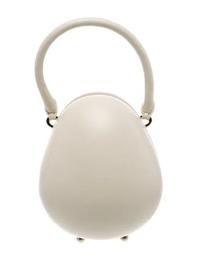 Pre-owned Simone Rocha Leather Top Handle Bag In Neutral