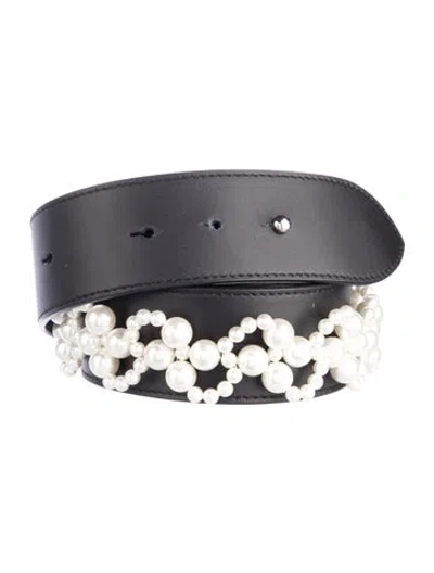 Pre-owned Simone Rocha Leather Waist Belt In Black