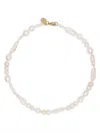 Simone Rocha Baroque Pearl Tied Pattern Necklace Accessories In Gold