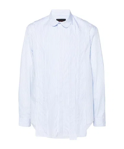 Simone Rocha Light Blue Striped Shirt