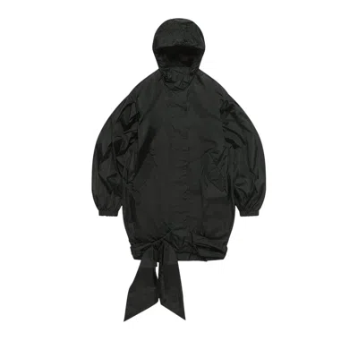 Pre-owned Simone Rocha Lightweight Bow Belt Bomber Jacket 'black' | Women's Size 8