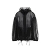 Simone Rocha Balloon Sleeve Hooded Parka In Black