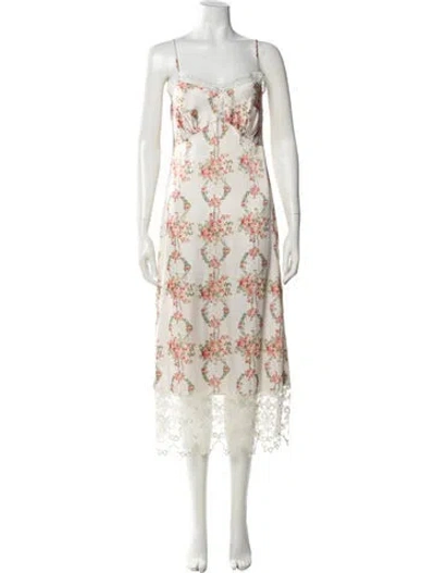 Pre-owned Simone Rocha Linen Long Dress In Neutral