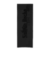 Simone Rocha Logo-embellished Wool Scarf In Black