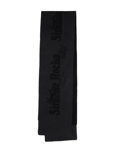 Simone Rocha Logo-embellishment Scarf In Black