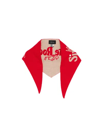 SIMONE ROCHA LOGO INTARSIA SCARF