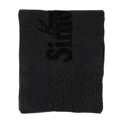 Simone Rocha Logo Scarf In Black