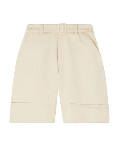 Simone Rocha Logo Work Shorts In Nude