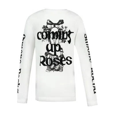 Simone Rocha Logo-graphic Print Cotton T-shirt In White