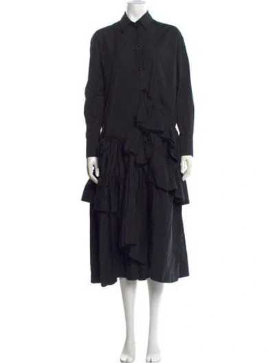 Pre-owned Simone Rocha Long Dress In Black