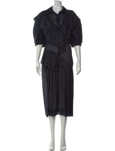 Pre-owned Simone Rocha Long Dress In Black