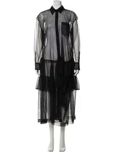 Pre-owned Simone Rocha Long Dress In Black