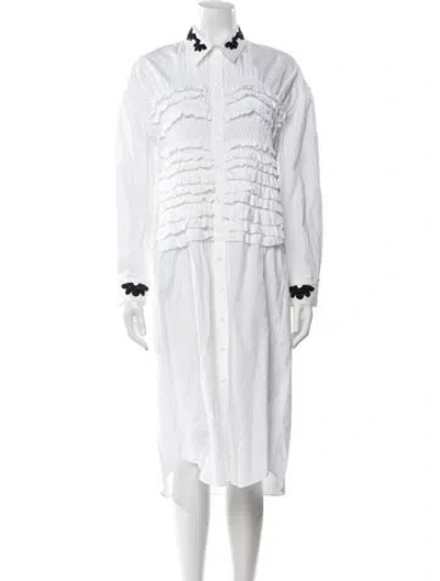 Pre-owned Simone Rocha Long Dress In White