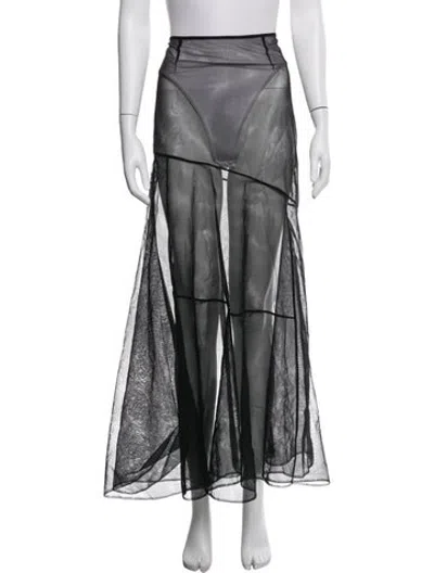 Pre-owned Simone Rocha Long Skirt In Grey/silver