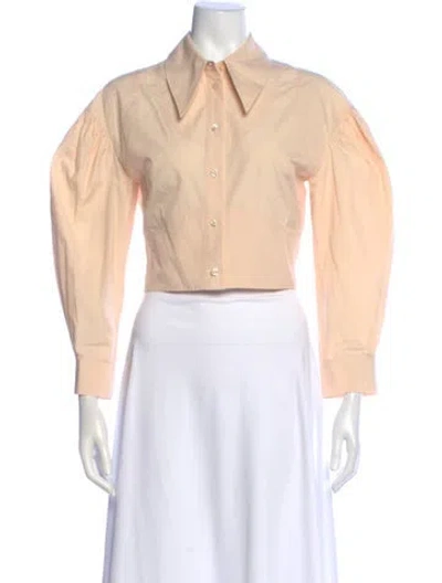 Pre-owned Simone Rocha Long Sleeve Blouse In Orange