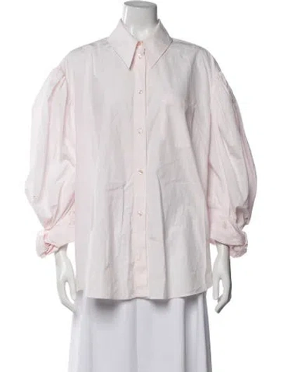 Pre-owned Simone Rocha Long Sleeve Blouse In Pink