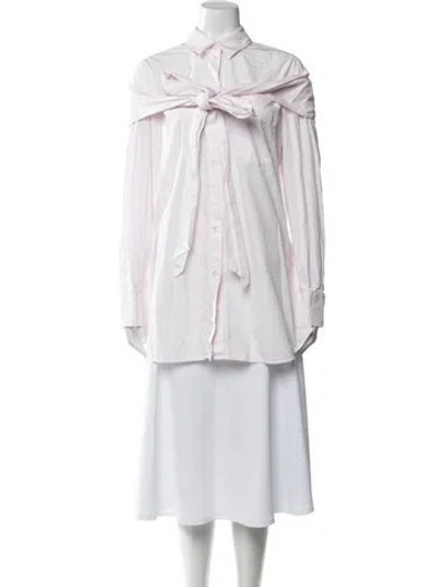 Pre-owned Simone Rocha Long Sleeve Blouse In White