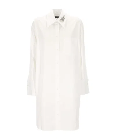 SIMONE ROCHA SIMONE ROCHA EMBELLISHED LONG SHIRT