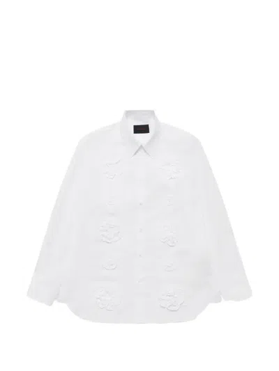 Simone Rocha Long Sleeve Shirt In White