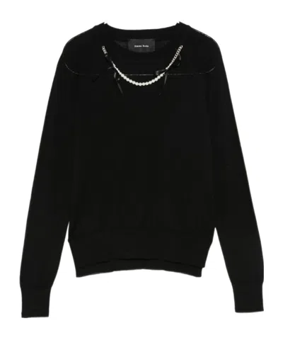 SIMONE ROCHA PEARL-EMBELLISHED SWEATER