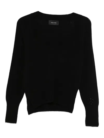 Simone Rocha Long-sleeve Sweater In Black