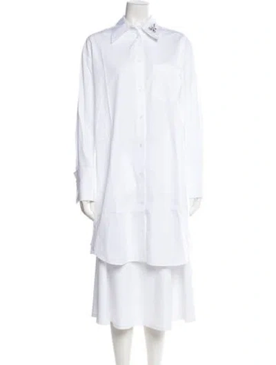 Pre-owned Simone Rocha Long Sleeve Tunic W/ Tags In White