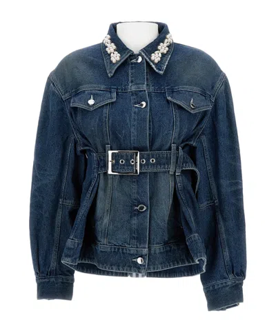 SIMONE ROCHA LONG-SLEEVED DENIM JACKET