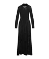 Simone Rocha Eyelets Long-sleeved Maxi Dress In Black
