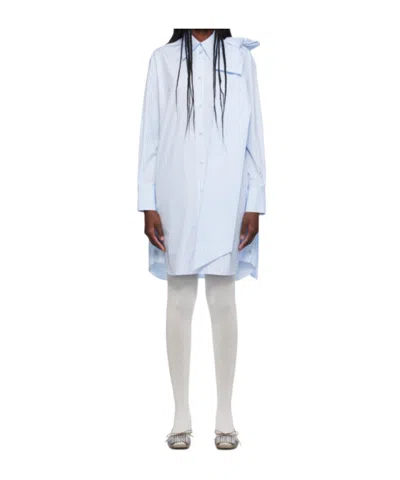 Simone Rocha Long-sleeved Dress In White