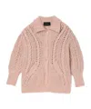 Simone Rocha Long-sleeved Knitted Cardigan In Multi