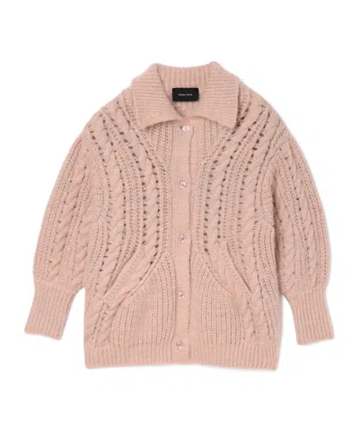 SIMONE ROCHA LONG-SLEEVED KNITTED CARDIGAN