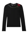 Simone Rocha Long-sleeved T-shirt In Black