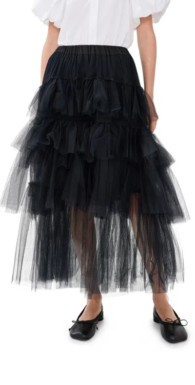 SIMONE ROCHA LONG TUTU SKIRT BLACK