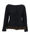 Simone Rocha Long-sleeved Jacket In Black