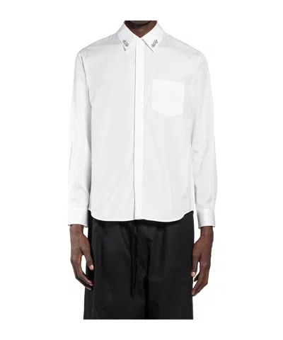 Simone Rocha Crystal-embellished Shirt In White