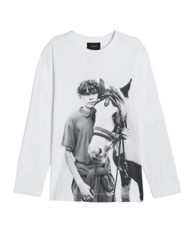 Simone Rocha White Graphic Round Neck T-shirt