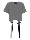 Simone Rocha Lyocell T-shirt In Gray