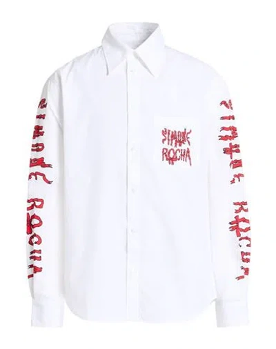 Simone Rocha Man Shirt White Size L Cotton