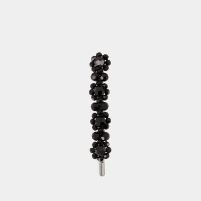 SIMONE ROCHA MEDIUM FLOWER BARRETTE - SIMONE ROCHA - CRISTAL - BLACK