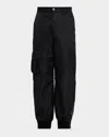Simone Rocha Men's Ankle Zip Pocket Trousers In Black