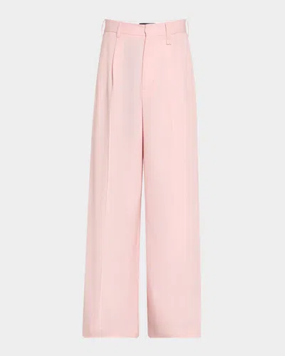 Simone Rocha Men's Pleated Wide-leg Trousers