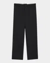 Simone Rocha Men's Straight-leg Trousers In Black