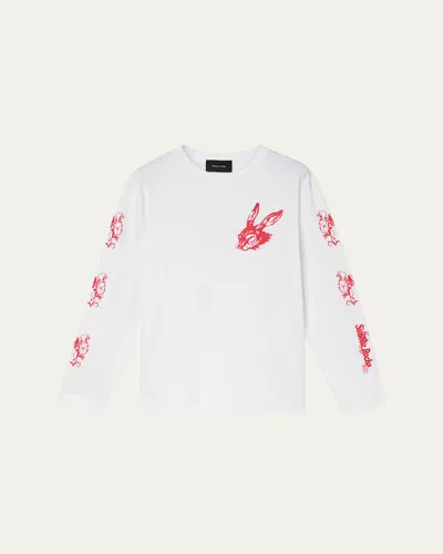 Simone Rocha Men's Tortoise And Hare Long-sleeve T-shirt In Multi