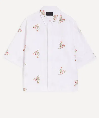 Simone Rocha Mens Boxy Pen Pocket Shirt In White