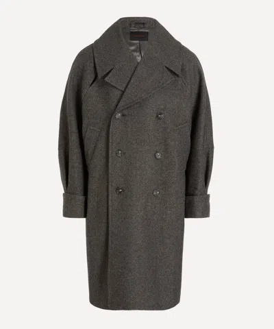 Simone Rocha Mens Double-breasted Slash Coat In Multi