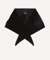 Simone Rocha Mens Graphic Logo Knit Neckerchief In Black