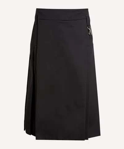 Simone Rocha Mens Utility Clip Cotton Kilt In Black