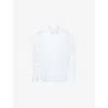 Simone Rocha Mens White/pearl2 Classic Embellished Cotton-poplin Shirt In White